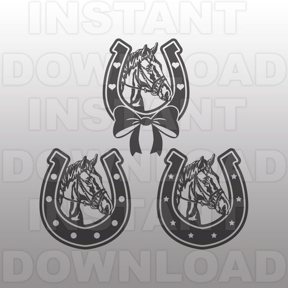 Download Free Horseshoes With Horse Svg File Cowgirl Svg File Western Svg Etsy SVG Cut Files