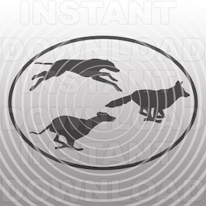Levriero cane Coyote caccia File in formato SVG -uso commerciale e personale-svg per Cricut,Silhouette Cameo,vettore in formato SVG,file di taglio in formato SVG,taglio in vinile