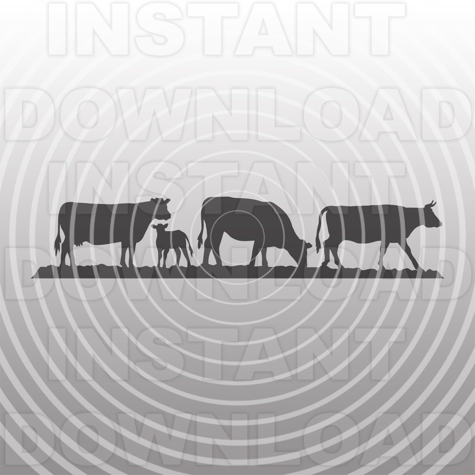 Cattle Ranching Scene SVG File,cattle Rancher Svg,ranch Life Svg ...