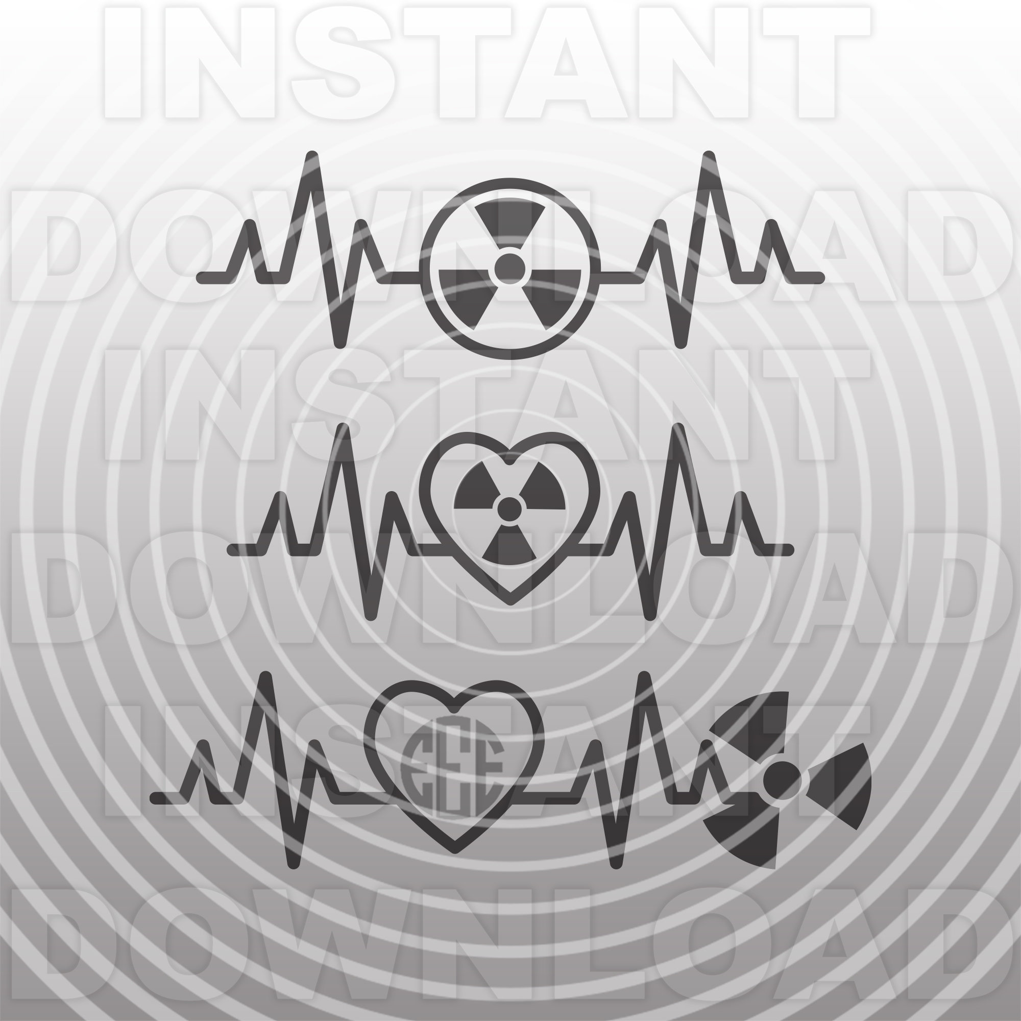 Heartbeat Pulse EKG Rad Tech SVG File,x-ray Tech Svg,radiologic ...