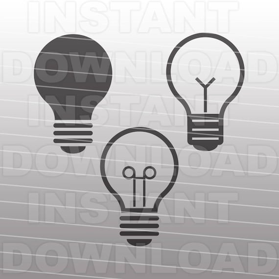 Download Free Light Bulb Svg File Lightbulb Svg Insprational Svg Light Bulb Etsy SVG DXF Cut File