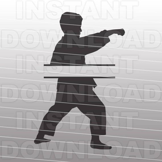 Download Karate Boy Monogram Svg File Cutting Template Clip Art For Etsy