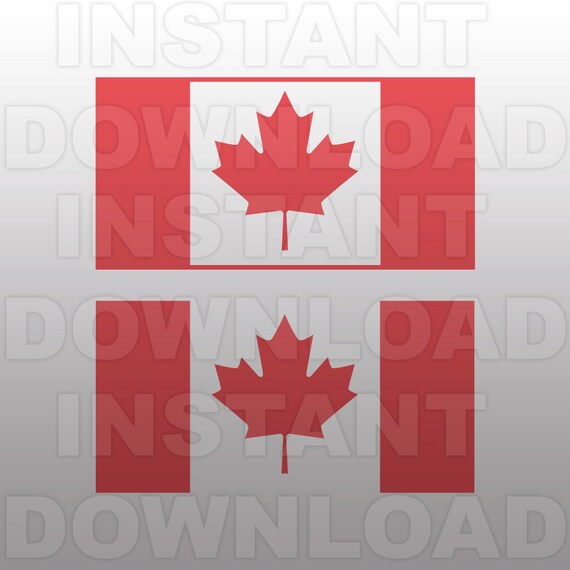 Svg Canada Flag Vector - Canadian Flag Svg File Canada Svg File Vector Art Etsy