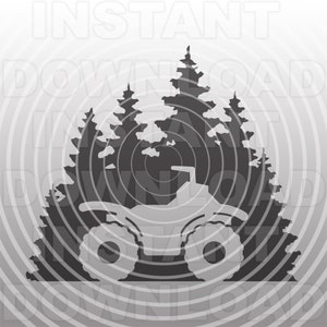 Fichier SVG VTT, Quad SVG, 4 roues svg, svg scène tout-terrain - clipart vectoriel pour usage Commercial et personnel - Cricut, camée, Silhouette, sticker vinyle