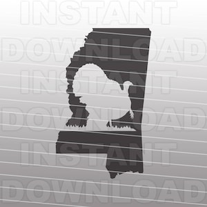Mississippi Turquie chasse fichier SVG, fichier SVG de Turquie, chasse SVG-Vector Art pour usage Commercial et personnel pour Cricut, camée, silhouette, vinyle