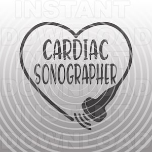 Herz Sonographer SVG-Datei, Ultraschall Sonde Herz svg-kommerzielle/persönlichen Gebrauch-Cricut,Silhouette,Cameo,Vinyl Aufkleber,Vinyl Cut,Iron On Vinyl