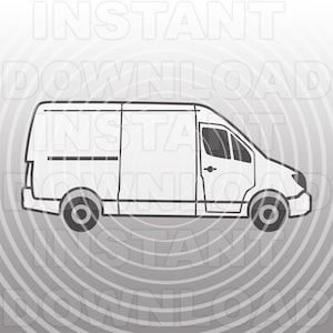 Sprinter Van SVG-Datei, Lieferwagen SVG, Lieferwagen svg, Vanlife svg-Vector Art kommerzielle & persönlichen Gebrauch- Cricut,Silhouette,Vinyl Cut