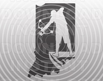 Indiana Bogenfischen Fischer SVG-Datei, Bogenfischen SVG-Vector Art kommerzielle/persönliche Nutzung- Cricut,Silhouette,Cameo,Vinyl Aufkleber,Iron On Vinyl