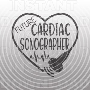 Zukunft Herz Sonographer SVG-Datei, Herz Ultraschall Sonde svg-kommerzielle/persönlichen Gebrauch-Cricut,Silhouette,Cameo,Vinyl Aufkleber,Iron On Vinyl