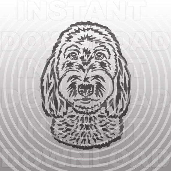 Goldendoodle Face SVG Filelabradoodle Face SVG File vector | Etsy