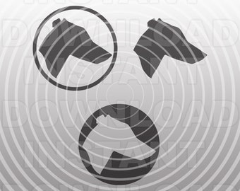 Greyhound SVG File, Greyhound Outline SVG, Greyhound Silhouette SVG -Vector Clip Art do użytku komercyjnego i osobistego-Cricut,Cameo,Silhouette