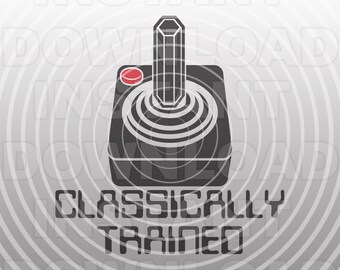 Classically Trained Video Game Joystick Controller SVG File,Gamer SVG,Gaming SVG -Vector Art Commercial/Personal Use-Cricut,Silhouette,Cameo