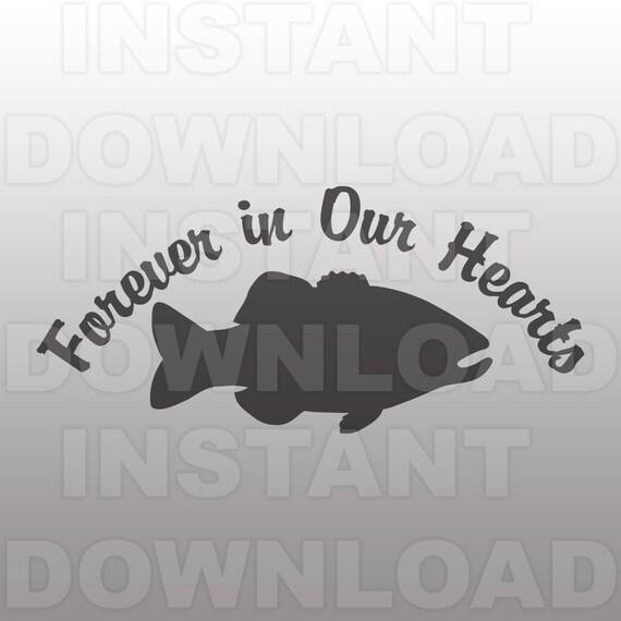 Download Bass Fisherman Memorial Svg Filelarge Mouth Bass Memorial Svg Etsy