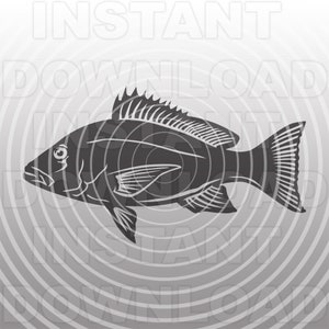 May include: Black and white illustration of a fish with a detailed design. The fish is swimming in a circular pattern of water.