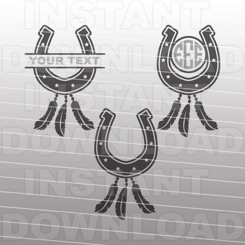 Download Horseshoe and Feathers SVG FileCountry Western SVGFarming ...
