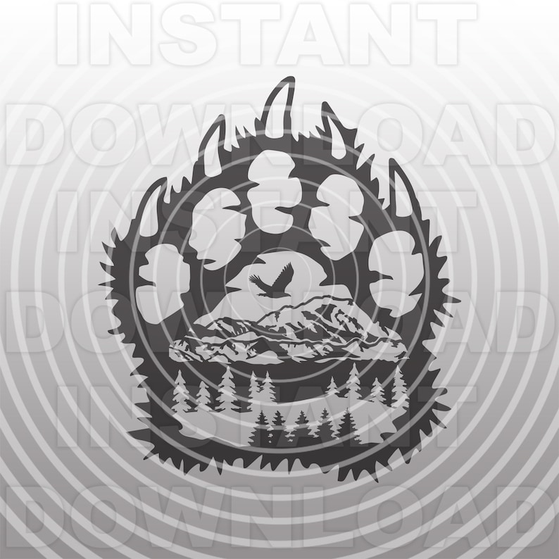 Free Free Bear Paw Svg File 350 SVG PNG EPS DXF File