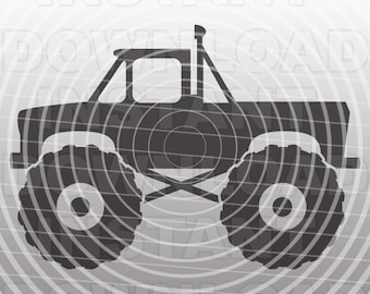 Monster Truck SVG File Cutting Template-Vector Clip Art for Commercial & Personal Use Cricut,Cameo,Explore,SCAL,Decal,Silhouette,Wall Vinyl