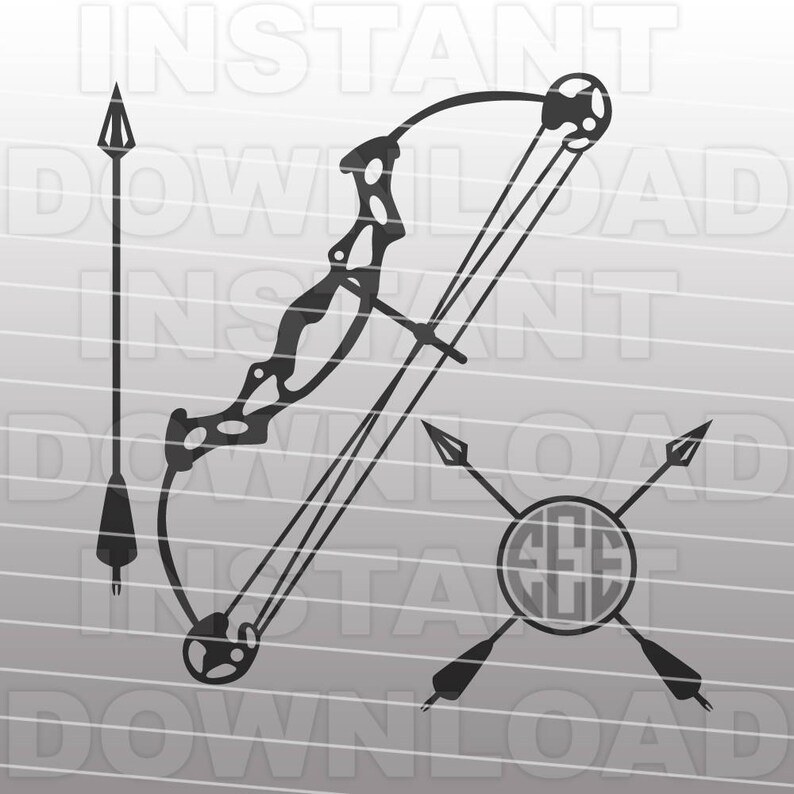 Download Bow Hunting SVG File-Cutting Template-Deer Hunting Clip ...