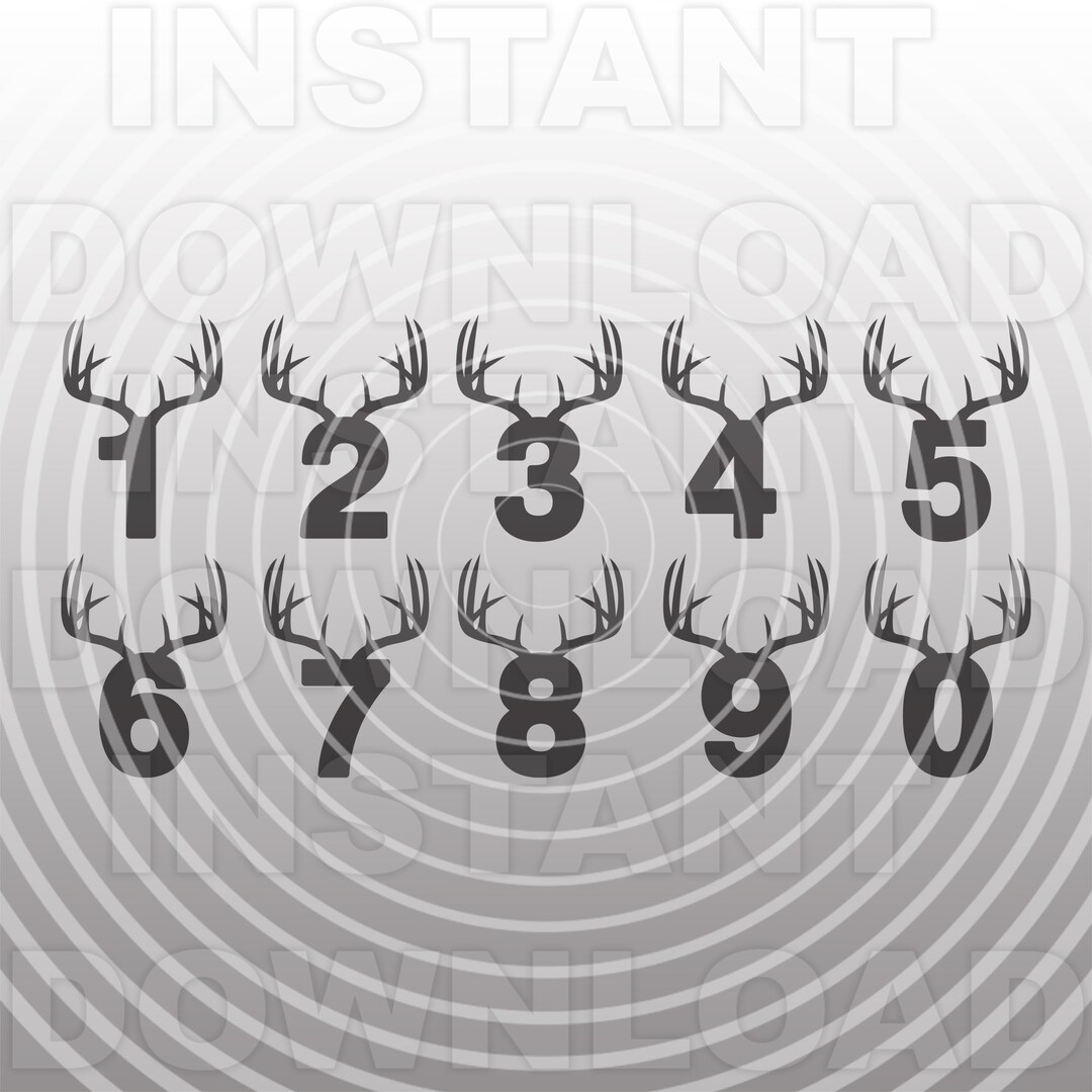 deer-antler-numbers-svg-file-antler-birthday-numbers-svg-vector-art