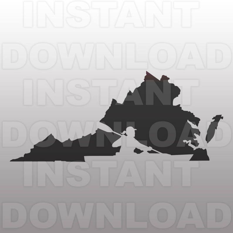 Download Female Kayaker SVG FileVirginia Kayak SVG File cricut | Etsy