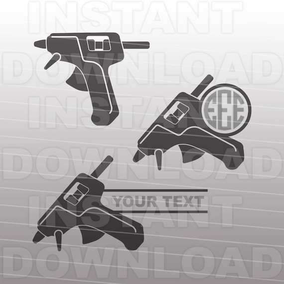 Hot Glue Gun SVG File,Crafting SVG File -Commercial & Personal Use- Vector Art SVG Cut File for Silhouette and Cricut Cutter