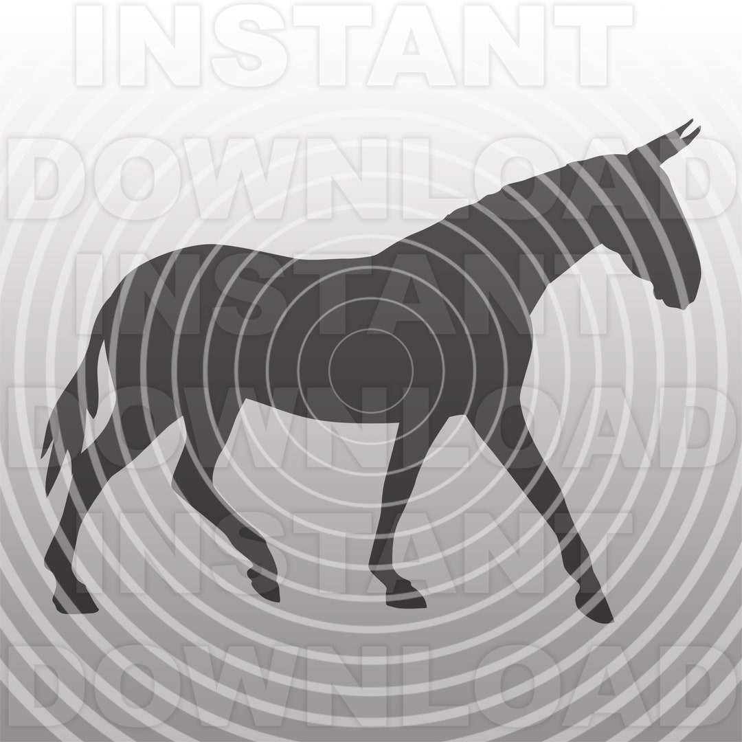 Mule Rearing Svg Mule Walking SVG File,farm Animals Svg,livestock Svg,cutting Template ...