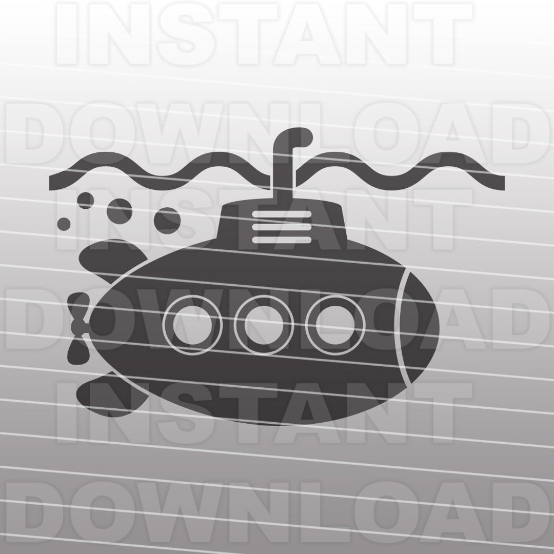 Submarine SVG File -vector Art for Commercial & Personal Use- Svg for ...