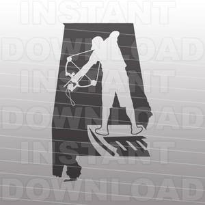 Alabama Bowfishing SVG File, Fisherman SVG - Personal & Commercial Use- cricut svg, svg silhouette, svg coupes, vector svg, fichiers vinyle, tshirt svg