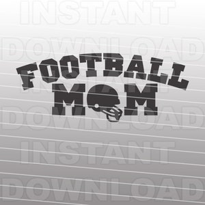 Football Mom SVG File,Football Helmet SVG-Cutting Template-Vector Clip Art for Commercial-Personal Use-Cricut,Cameo,Silhouette,Vinyl,Decal