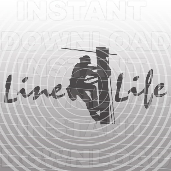 Download Line Life SVG FileElectrical Lineman SVG FileElectrician ...