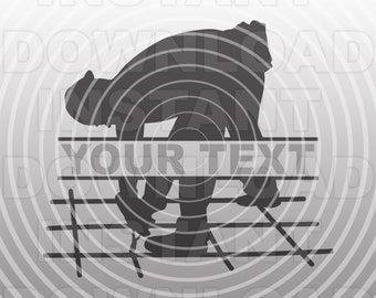 Ironworker Rodbuster Split Monogram Frame SVG File,Concrete Rebar Worker SVG -Vector Format Commercial/Personal Use- Cricut,Silhouette Cameo