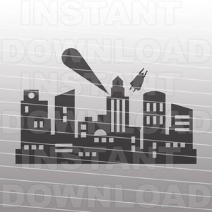 Superhero Skyline SVG File,cityscape Svg,superhero Vinyl Svg File ...