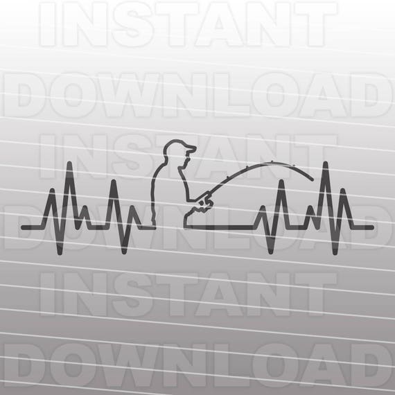 Download Fisherman EKG Heartbeat Pulse SVG File Commercial ...