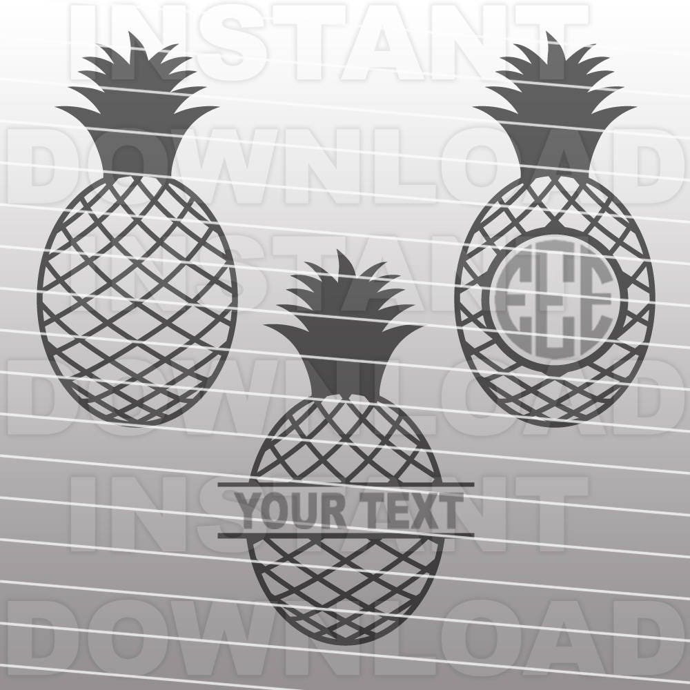 Download Pineapple Monogram Designs SVG File Cutting Template-Clip ...