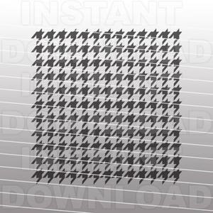 Houndstooth Pattern SVG File,Chevron Cut File -Vector Art for Commercial & Personal Use- Cricut,Silhouette,Cameo,Vinyl Decal,Iron on Vinyl
