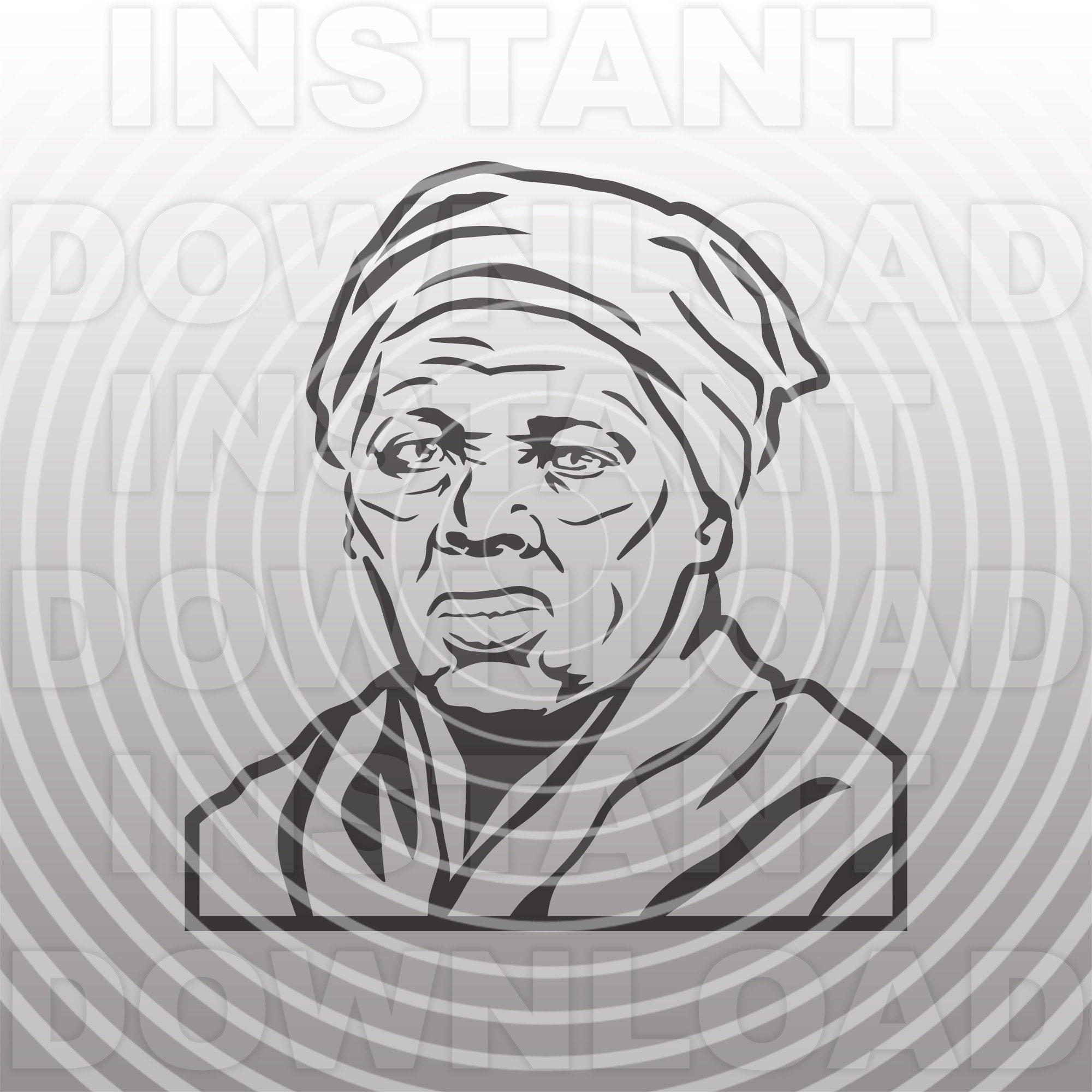 Harriet Tubman Svg Fileblack History Month Svg Vector Clip Etsy
