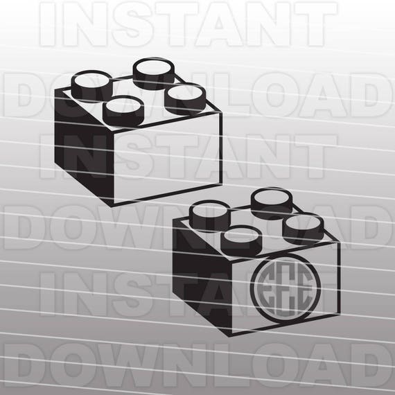 Download Lego Monogram Svg Filelegos Inspired Svg Filelego Bricks Svg Etsy