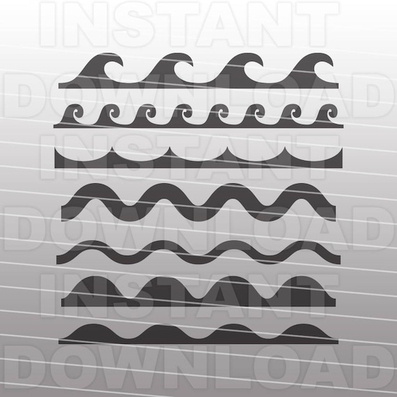 Download Wave Pattern SVG FileOcean Waves svgWave Border svgBeach ...