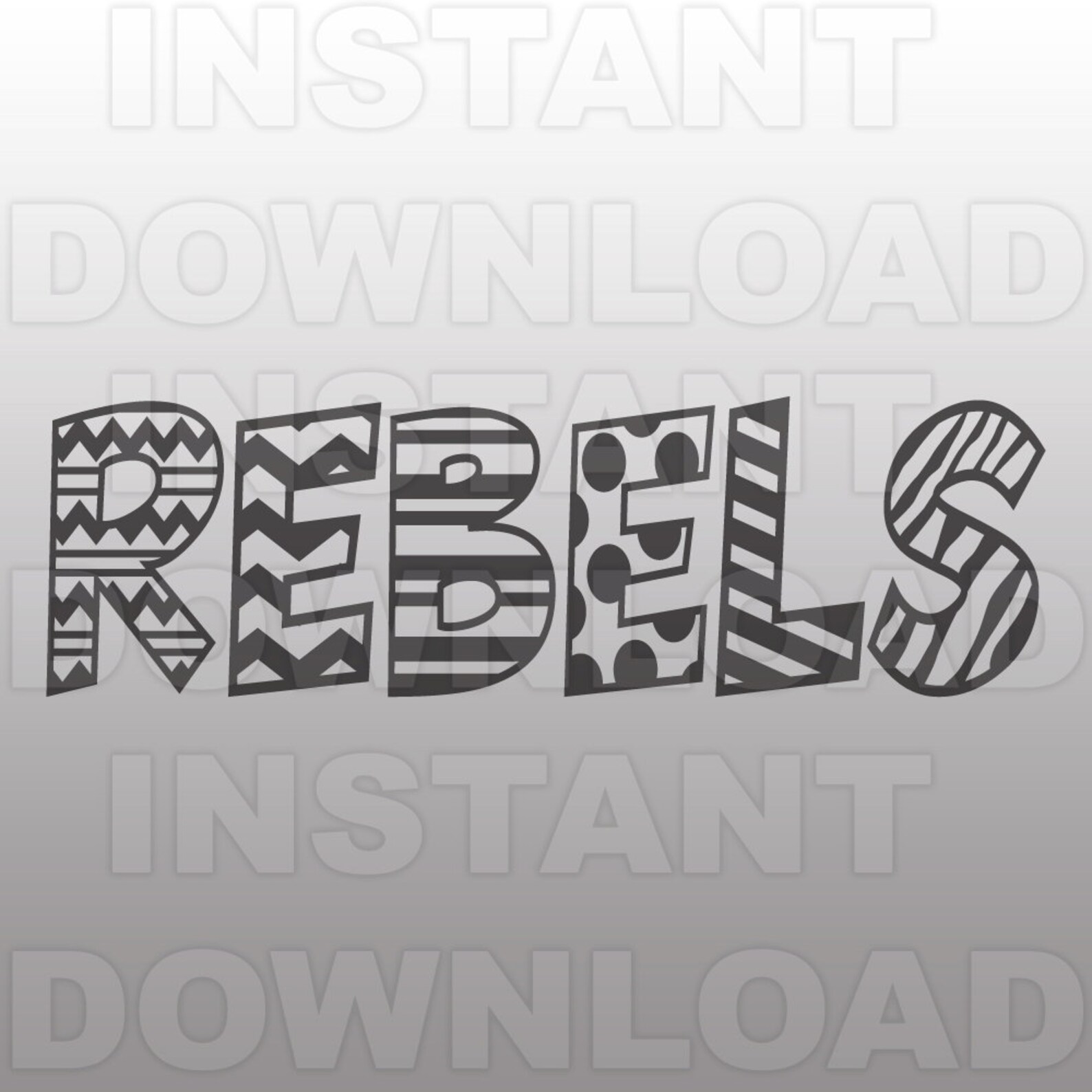 Rebels SVG File Rebels Sports SVG File Varsity SVG Vector | Etsy