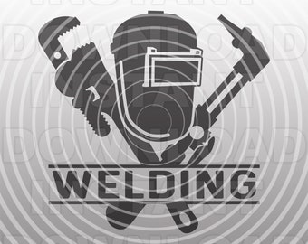 Welding Logo Design SVG File,Welders Mask Helmet SVG,Welder SVG -Vector Format Commercial/Personal Use- Cricut,Silhouette Cameo,Vinyl svg