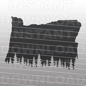 Oregon SVG-Datei, Oregon Logging SVG, Pine Tree Forest svg-Vector Clipart kommerzielle & persönliche Nutzung- Cricut,Silhouette,Cameo,Vinyl svg