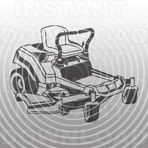 Zero Turn maaier SVG-bestand, rijden maaier SVG, grasmaaier SVG-vector clip art commerciële & persoonlijk gebruik-Cricut, cameo, silhouet, opstrijkbare vinyl