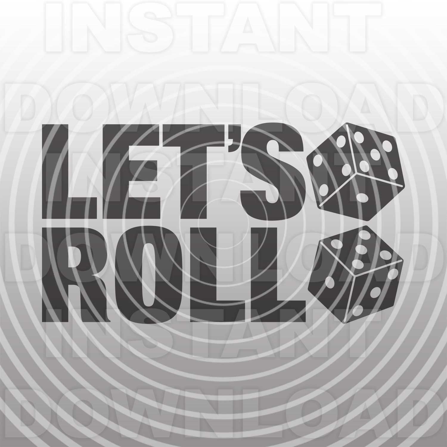 Lets Roll Dice SVG FileGambling SVGCasino SVGBunco svg Etsy