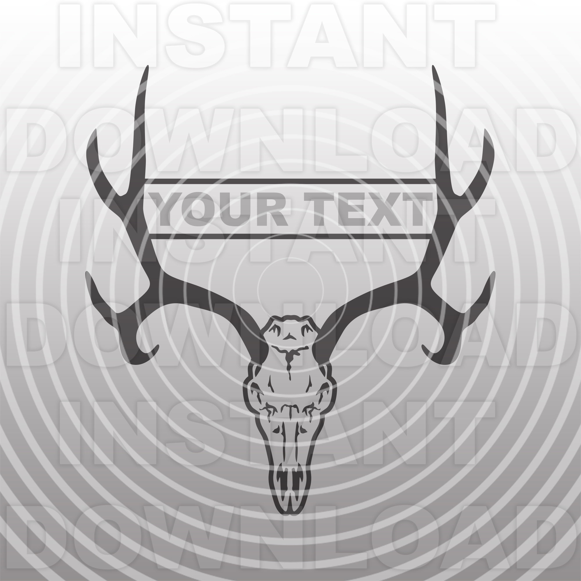 Mule Deer Skull Hunting Monogram Split SVG File,mule Deer Skull SVG vector  Art Commercial/personal Use Cricut,silhouette Cameo,vinyl Decal - Etsy  Australia