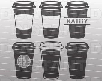 Starbucks Coffee Cup SVG File - Coffee SVG File - Vector Clip Art for Commercial & Personal Use-Cricut,Silhouette Cameo,Vinyl Cutting