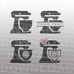 Mixer SVG File,Baking svg,Kitchen svg,Kitchen Monogram svg -Commercial & Personal Use- Vector Art SVG Cut File,Silhouette svg,Cricut svg,