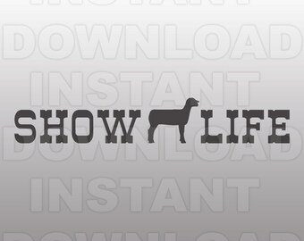 Show Sheep SVG,Livestock SVG,Farm Animal SVG File,Show Life svg-Cut File-Vector Clip Art-Commercial & Personal Use-Cricut,Cameo,Silhouette