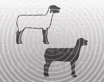 Show Sheep SVG,Livestock SVG File,Ewe SVG,Stock Show svg,Vector Format Clip Art,Commercial & Personal Use,Cricut,Silhouette Cameo,Vinyl Cut