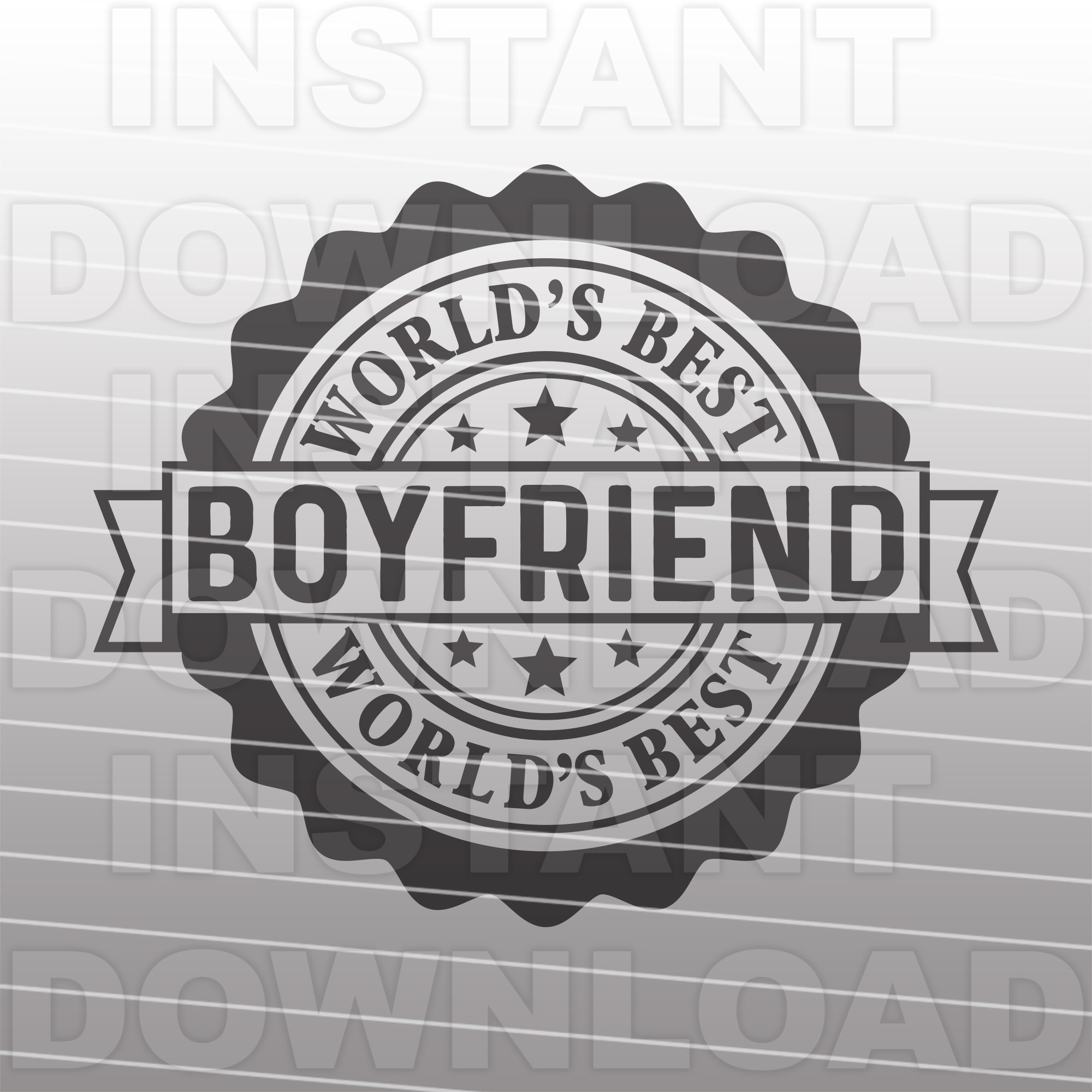 World's Best Boyfriend SVG File,Boyfriend SVG,Boyfriend Birthday svg -Vector Art Commercial/Personal Use- Cricut,Silhouette,Cameo,Vinyl svg