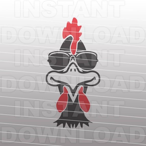 Download Chicken SVG FileChicken in Sunglasses SVGCute Farm Chicken ...